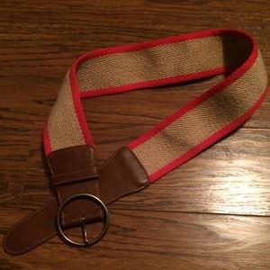 NWOT Ann Taylor LOFT woven jute/cotton belt M 8 10